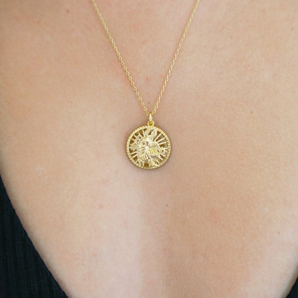 Tiger - Chinese Zodiac Coin Necklace