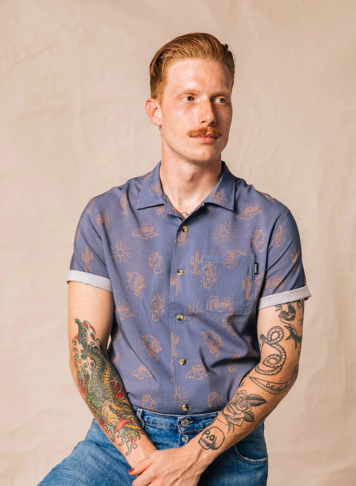Adios Burritos Button Up