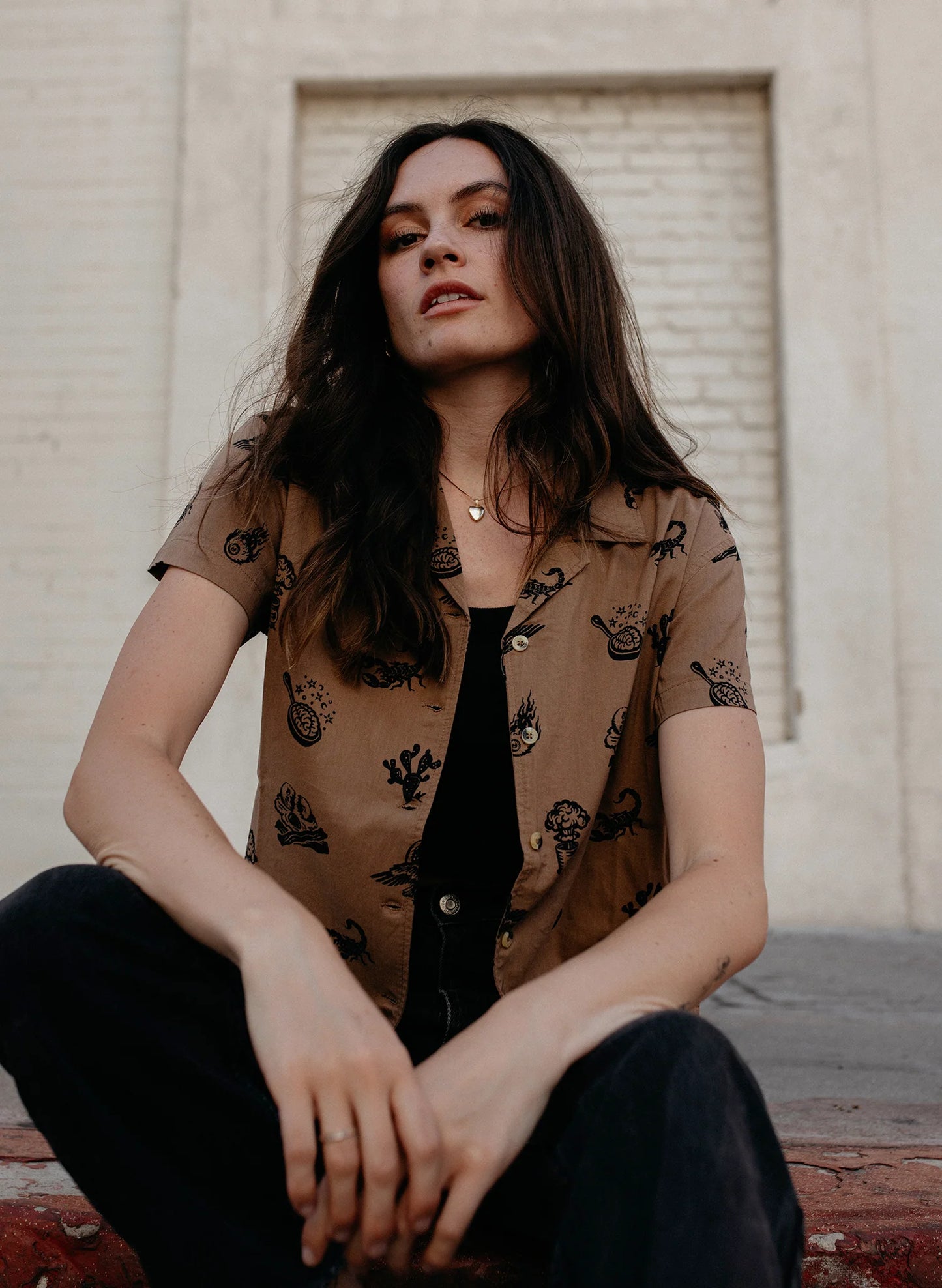 Brain Fried Button Up