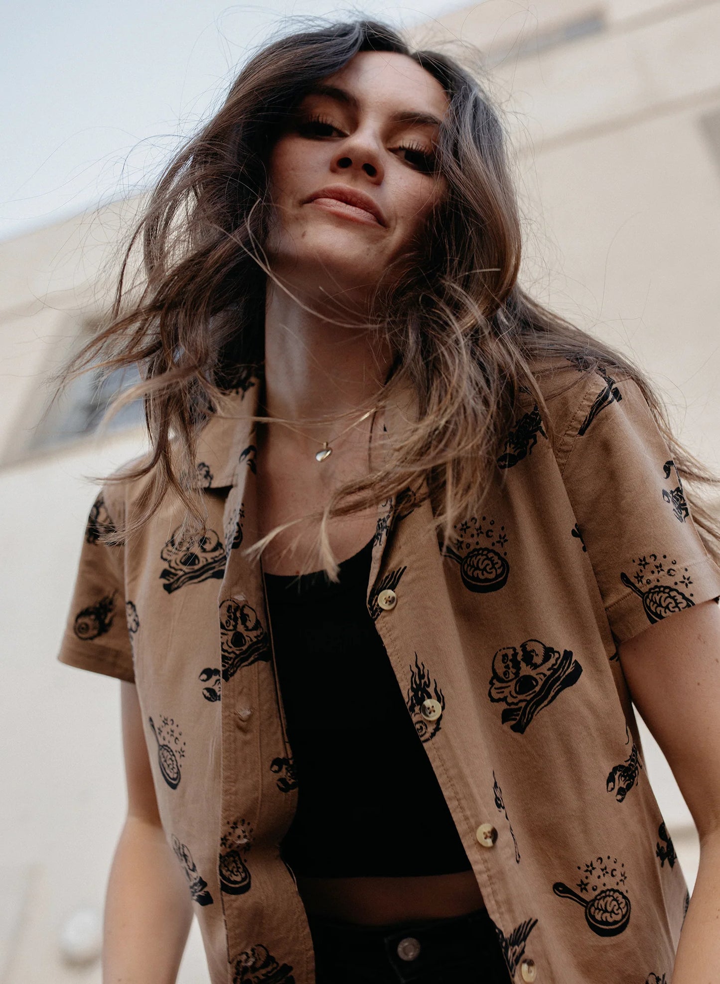Brain Fried Button Up