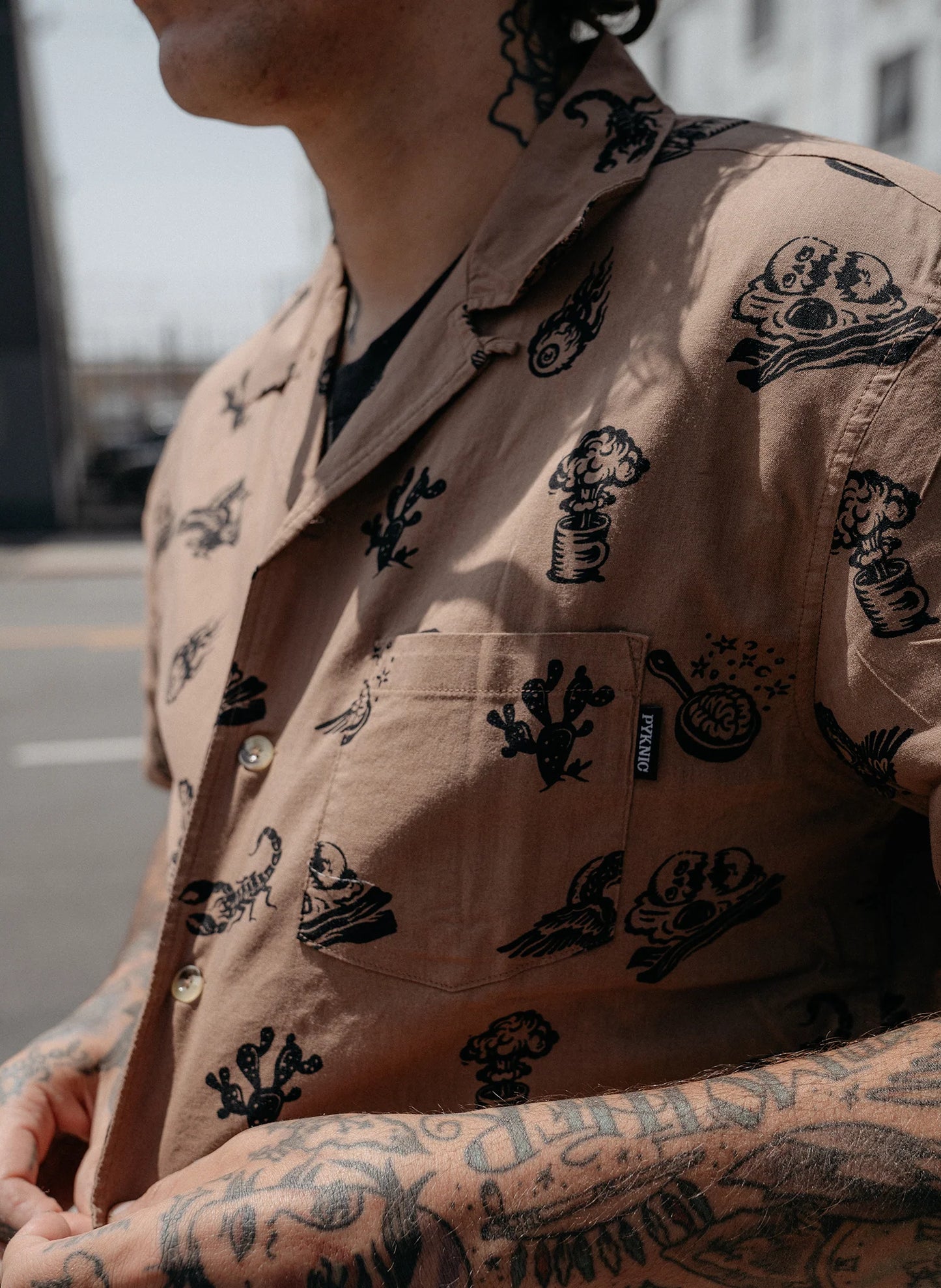 Brain Fried Button Up