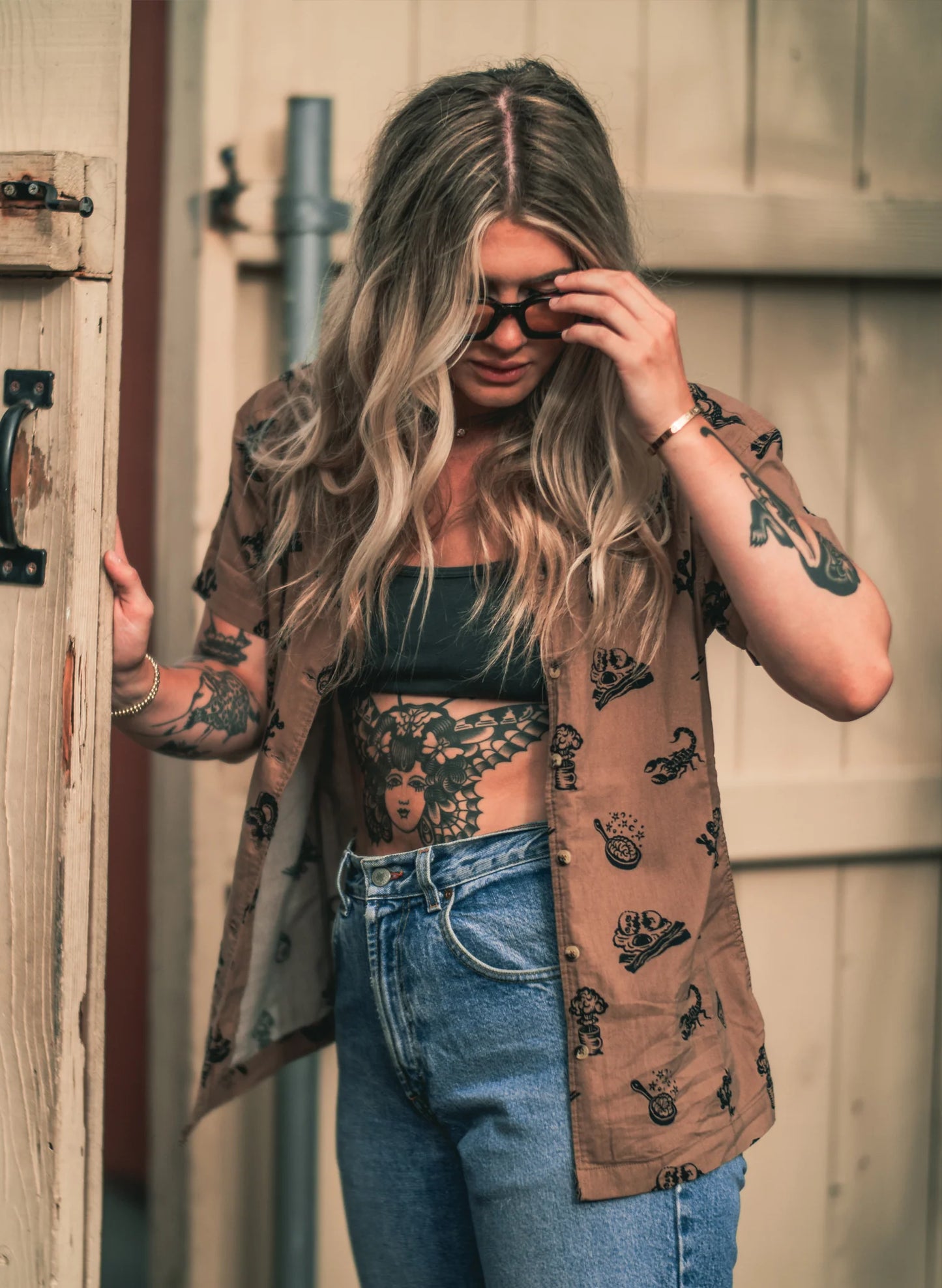 Brain Fried Button Up