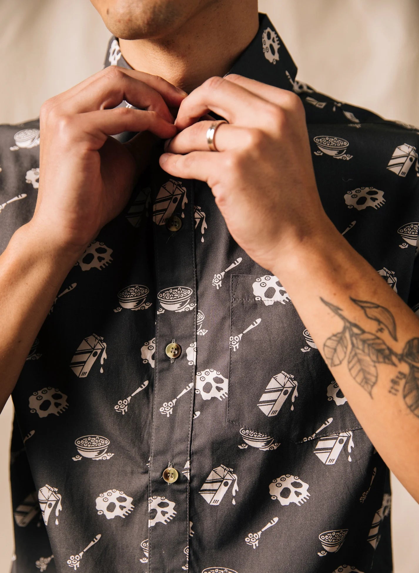 Cereal Killer Button Up