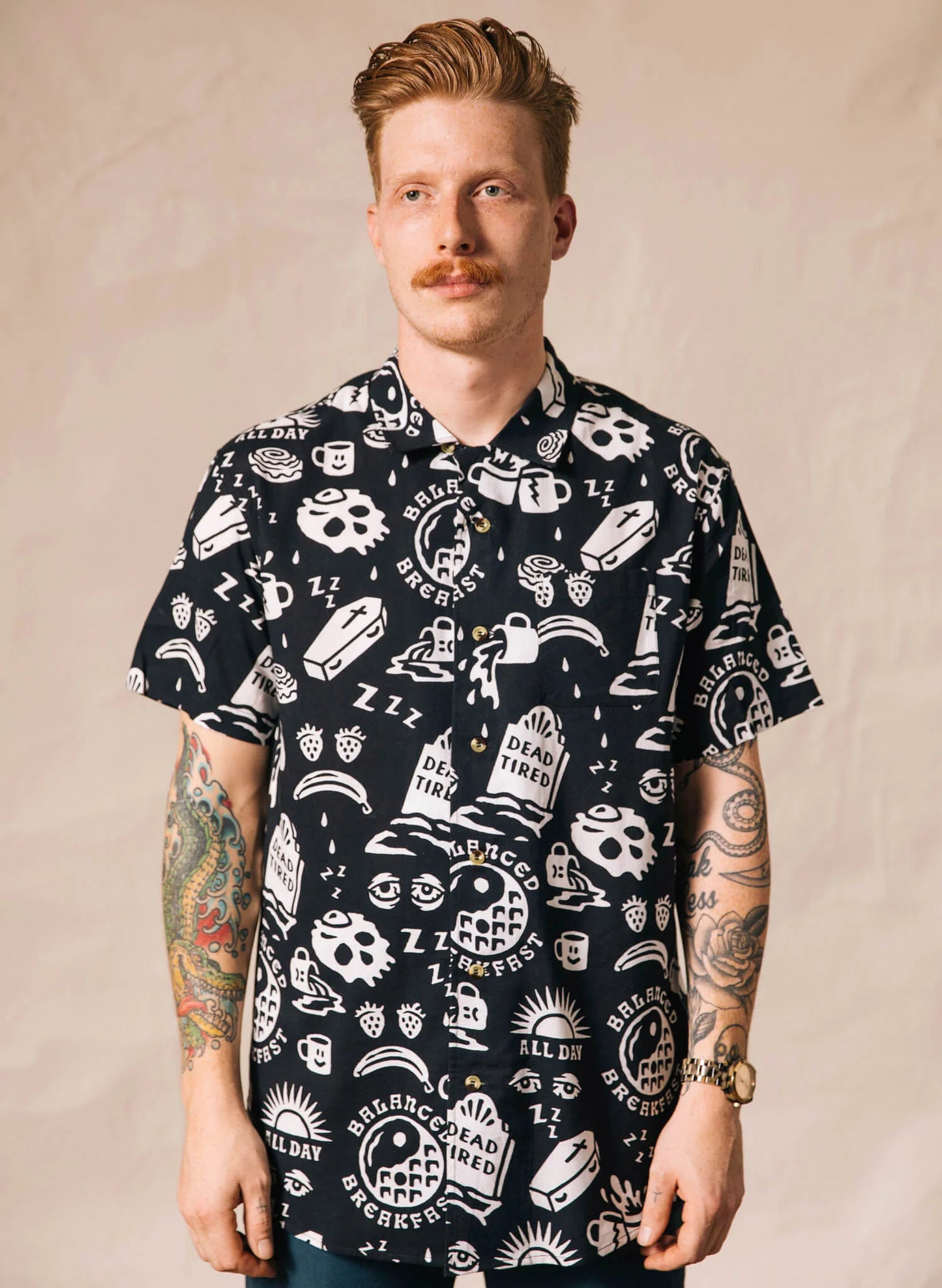 Dead Tired Button Up