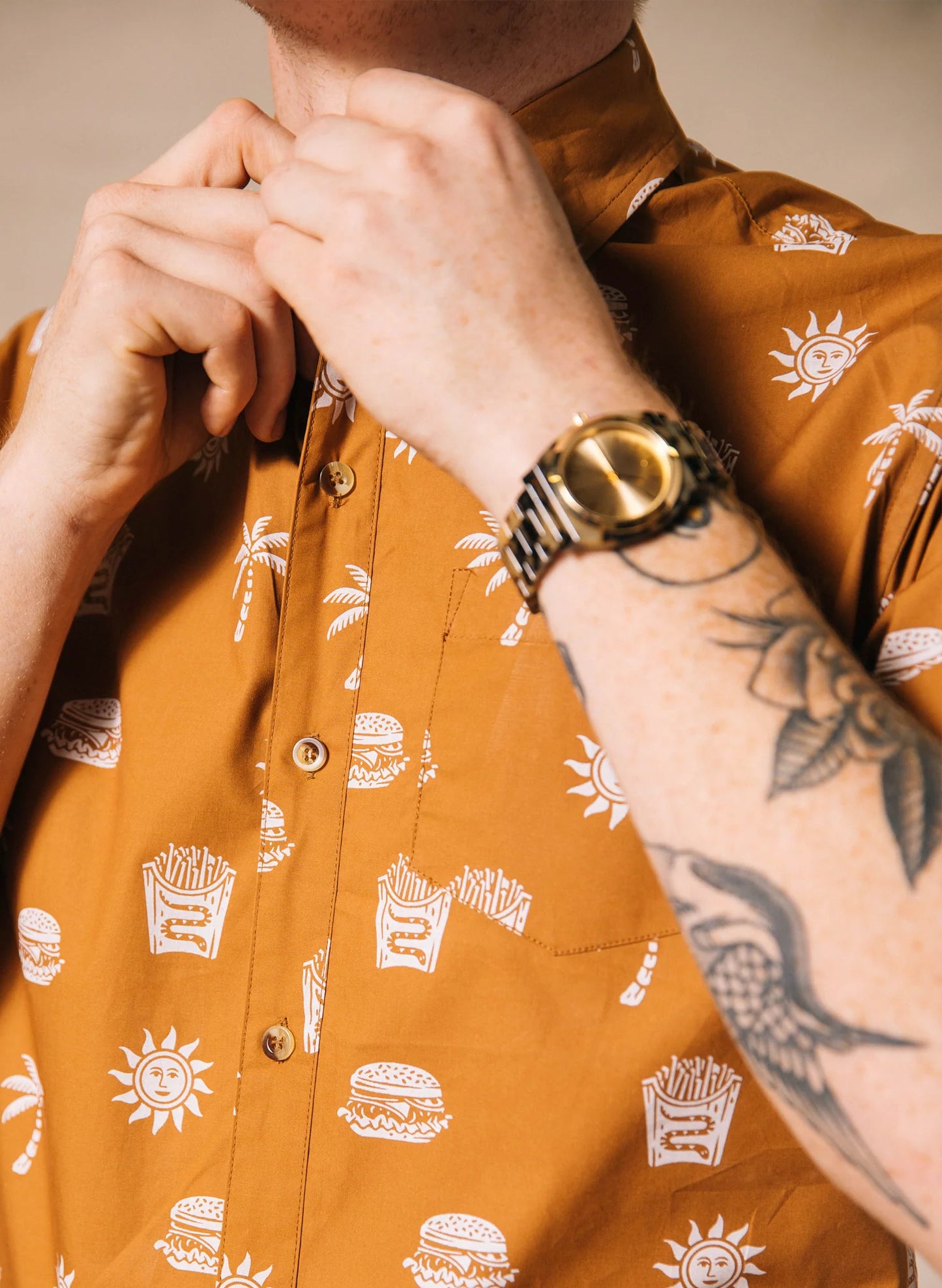Take It Greasy Button Up