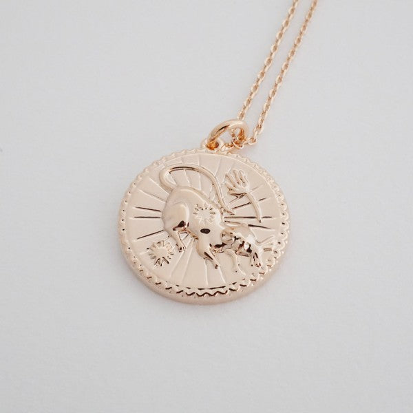 Rat - Chinese Zodiac Coin Necklace