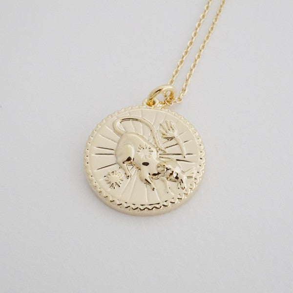 Rat - Chinese Zodiac Coin Necklace