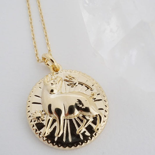 Pig - Chinese Zodiac Coin Necklace