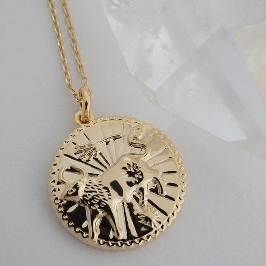Ox - Chinese Zodiac Coin Necklace