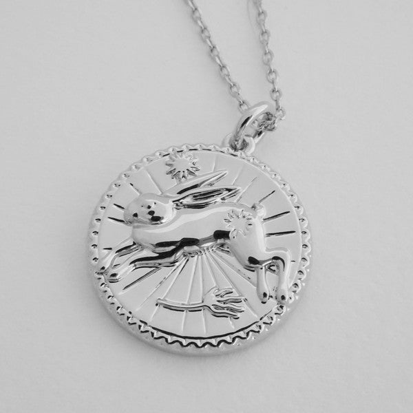 Rabbit - Chinese Zodiac Coin Necklace