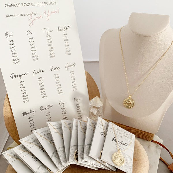 Rabbit - Chinese Zodiac Coin Necklace