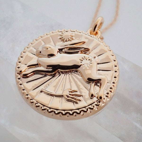 Rabbit - Chinese Zodiac Coin Necklace
