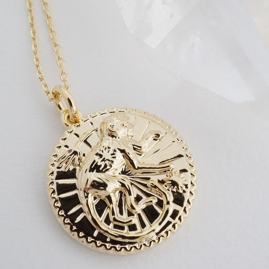 Monkey - Chinese Zodiac Coin Necklace