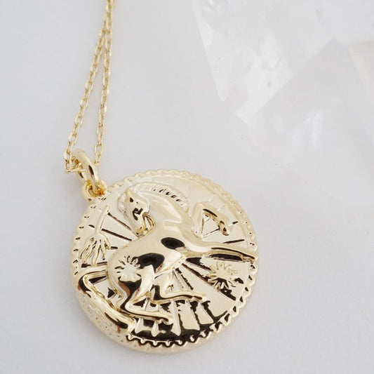 Horse - Chinese Zodiac Coin Necklace