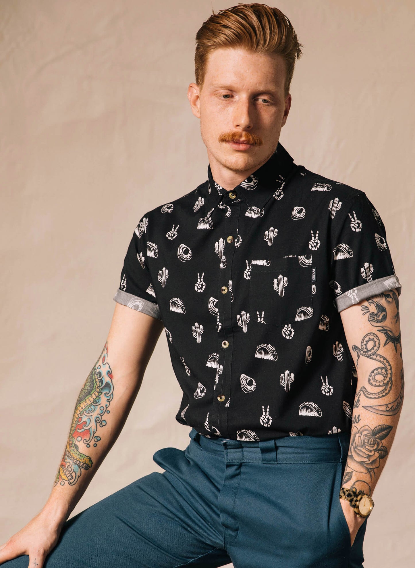 No Problemo Button Up