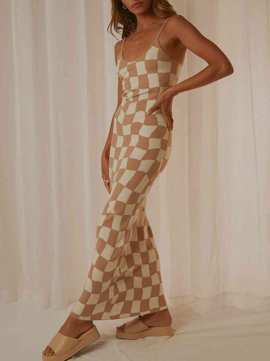 Spaghetti Strap Maxi Sweater Dress Rae Brooks Co. Spaghetti Strap Maxi Sweater Dress Rae Brooks Co.